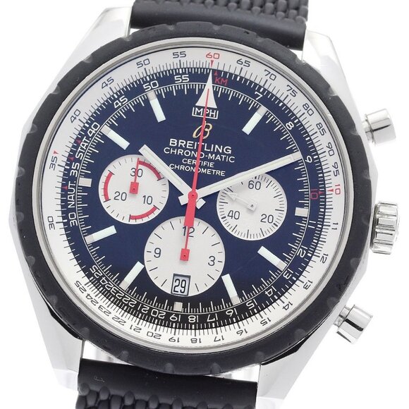 BREITLING Chronomatic 49 A14360 Date black Dial Automatic Men's Watch_888688 - Picture 1 of 6